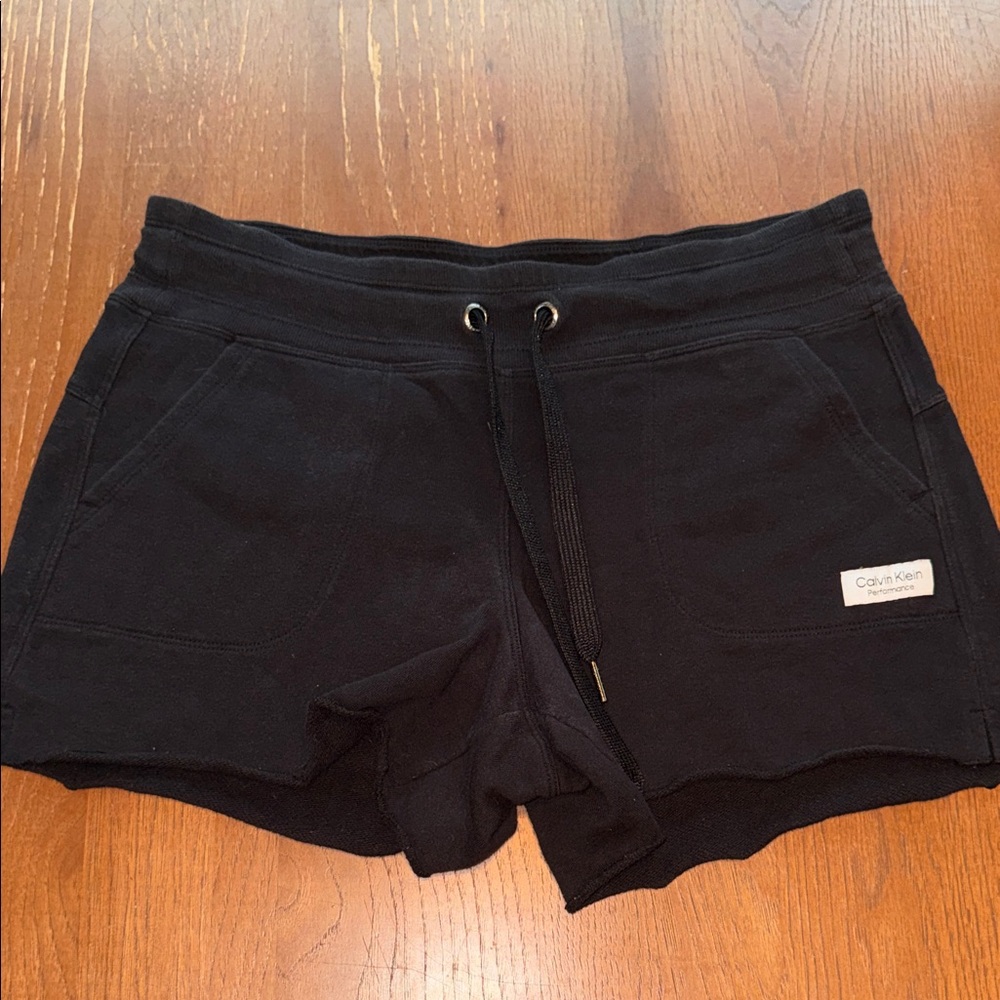 Calvin Klein Black Women's Drawstring Athletic Shorts